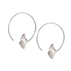 Créoles Gingko argent 925