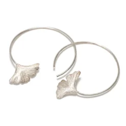 Créoles Gingko argent 925
