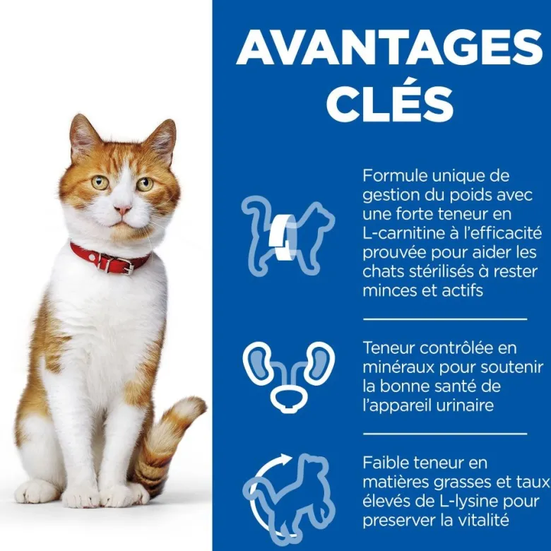 Croquettes chat science plan sterilised young adult poulet - hill's