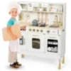 Cuisine enfant bois avec éclairage led
