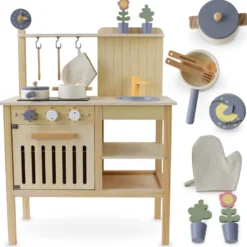 Cuisine enfant bois style boho