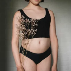 Culotte menstruelle coton bio 3xl noir