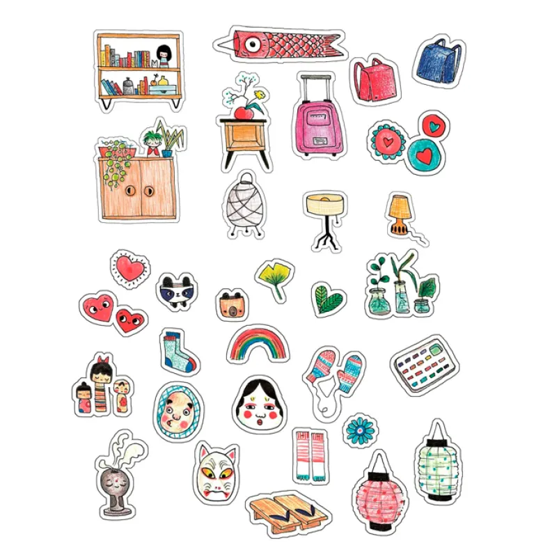 Cute 'n' cosy Stickers - Trop kawaï