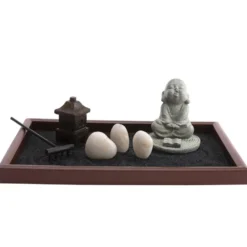 Décoration jardin zen de sagesse