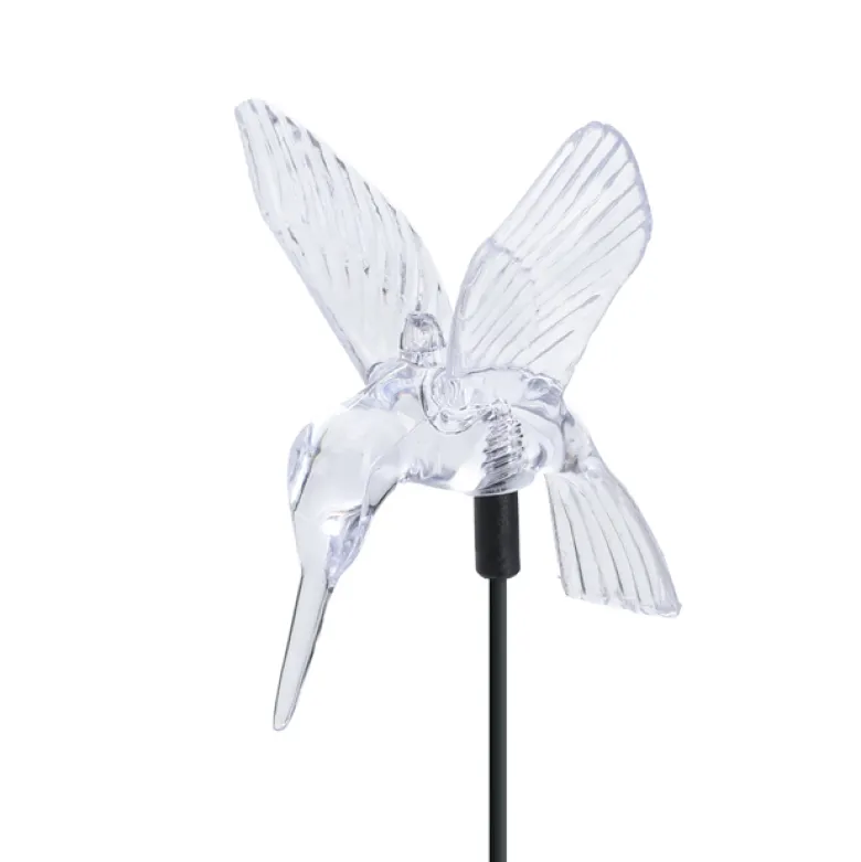 Décoration lumineuse de jardin colibri solaire