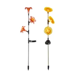 Décoration solaire : 3 tournesols