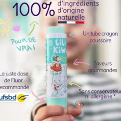 Dentifrice fluor enfant framboise-litchi