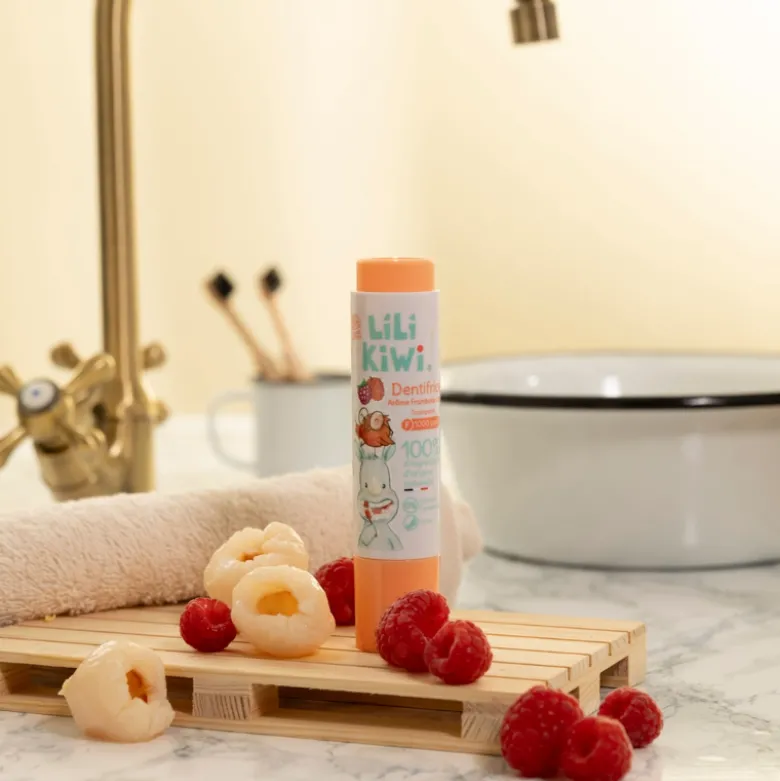 Dentifrice fluor enfant framboise-litchi