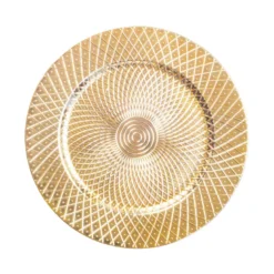 Dessous d'assiette à relief doré - lot de 6