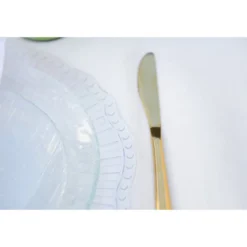 Dessous d'assiette transparent ondule - lot de 6