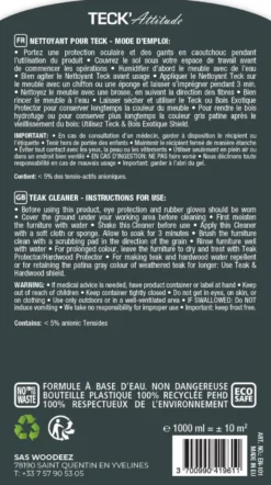 Dégriseur pour teck & bois durs 1 l