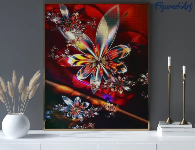 Diamond painting design fractal