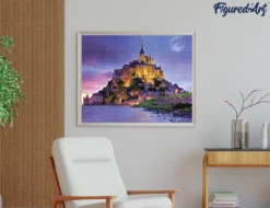 Diamond painting le mont saint michel