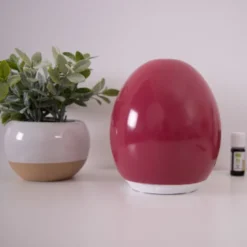 Diffuseur d'huiles essentielles rétro chic en céramique Fuchsia
