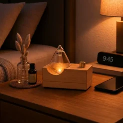 Diffuseur d'huiles essentielles par nébulisation nomade zéphia en bois fsc