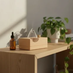 Diffuseur d'huiles essentielles par nébulisation nomade zéphia en bois fsc