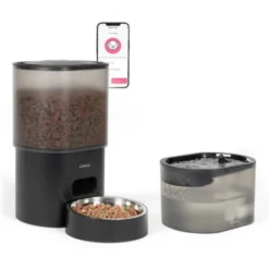 Distributeur de croquettes et fontaine p