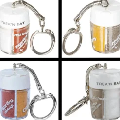 Distributeur à épices porte-clés trek'n eat avec 4 compartiments