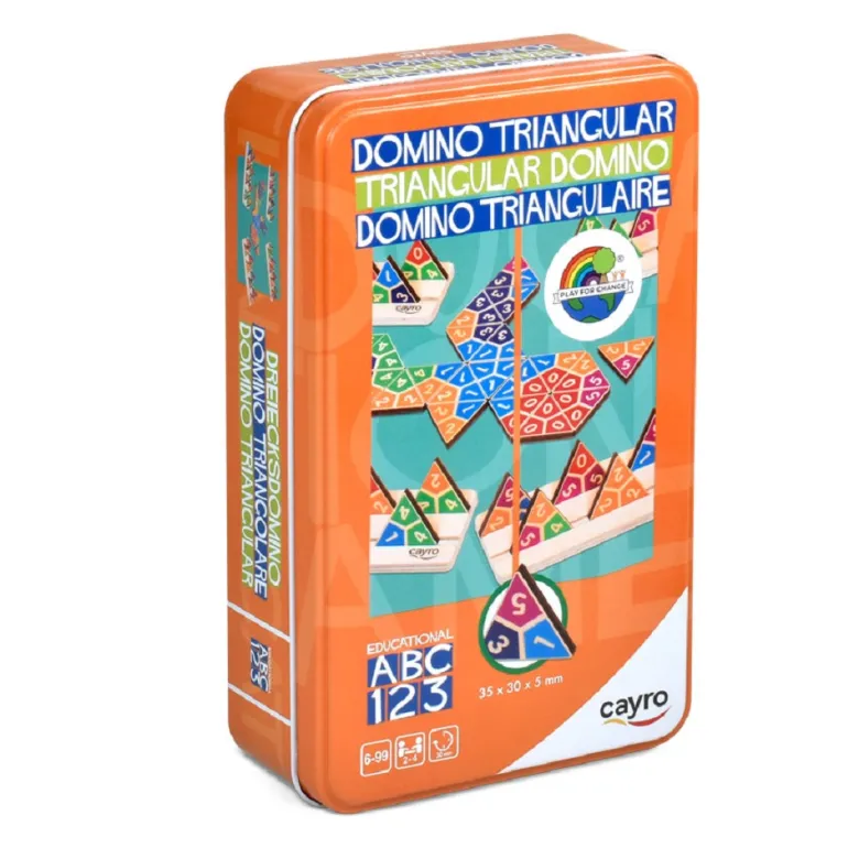 Domino triangulaire en boite métal