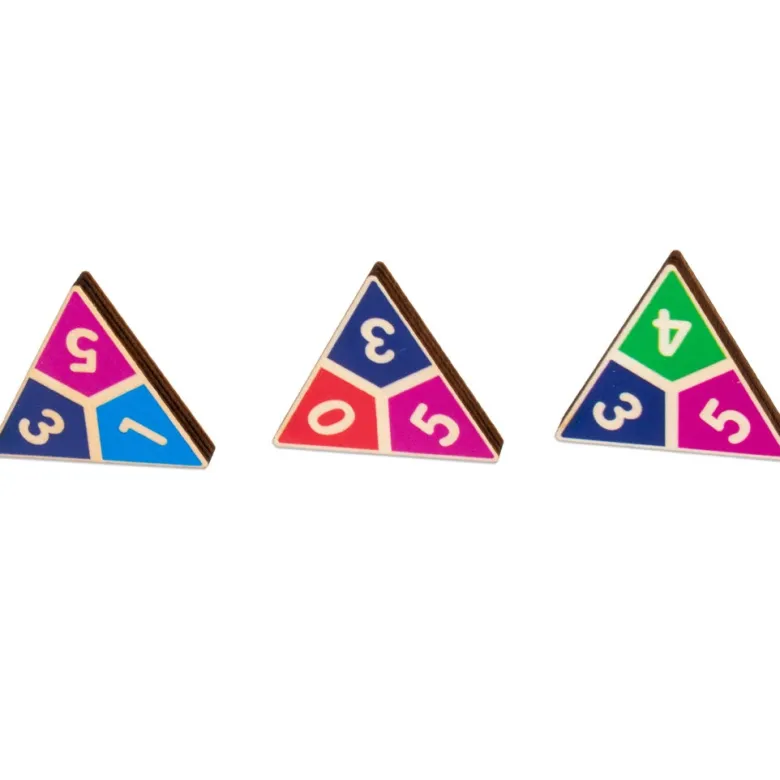 Domino triangulaire en boite métal