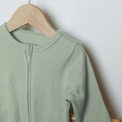 Dors bien ouverture zippée verde 0 mois