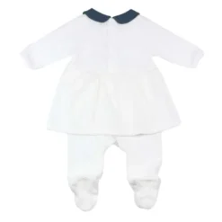 Dors-bien robe col claudine #4f6887 1 mo