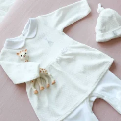 Dors-bien robe sophie la girafe blanc 3