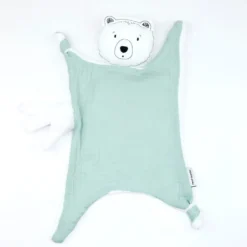 Doudou lange ours brun sauge