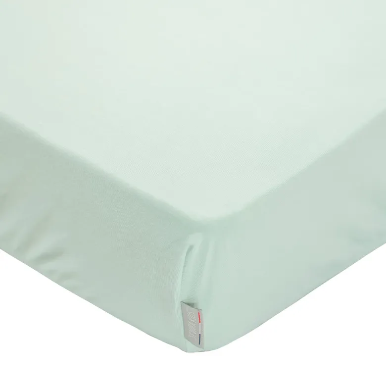 Drap housse coton jersey uni - 90x190