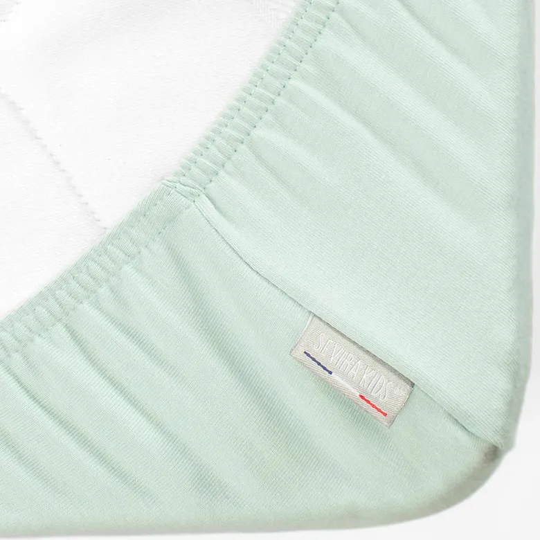 Drap housse coton jersey uni - 90x190