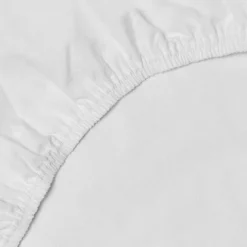 Drap-housse coton - 60x120 blanc 60x120