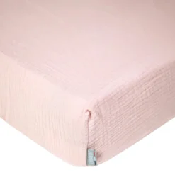 Drap housse gaze de coton uni vieux