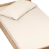 Drap housse gaze de coton uni - 60x120