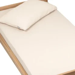 Drap housse gaze de coton uni - 60x120