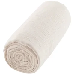 Drap housse gaze de coton uni - 60x120
