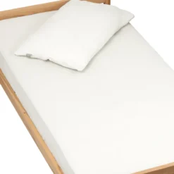 Drap housse gaze de coton uni - 60x120