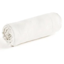 Drap housse gaze de coton uni - 60x120