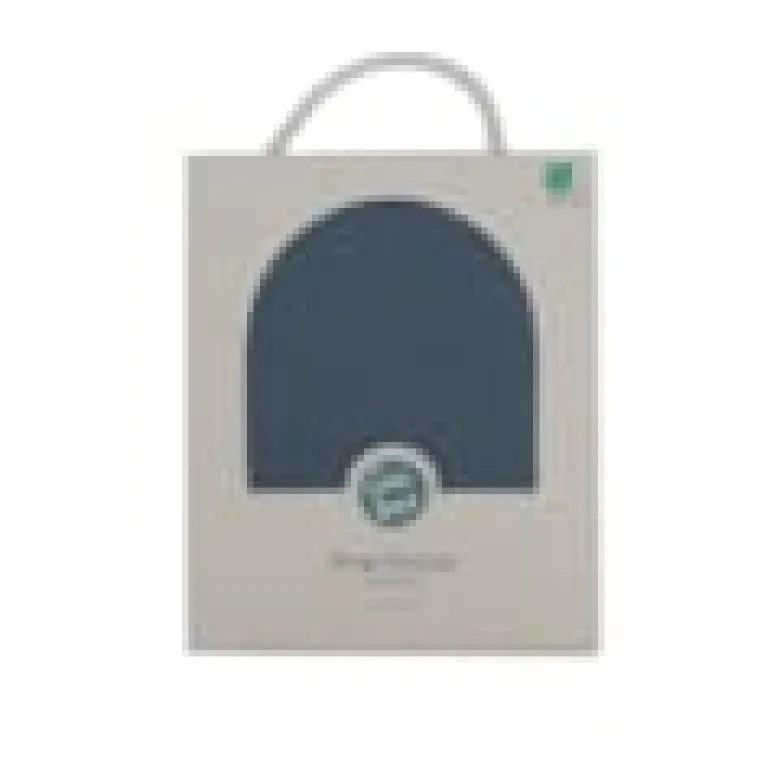Drap-housse 70x140 cm en coton bleu orage