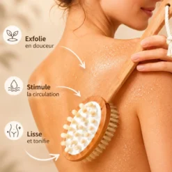 Dualsense brosse de bain à double usage