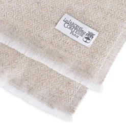 Echarpe cachemire et laine camel