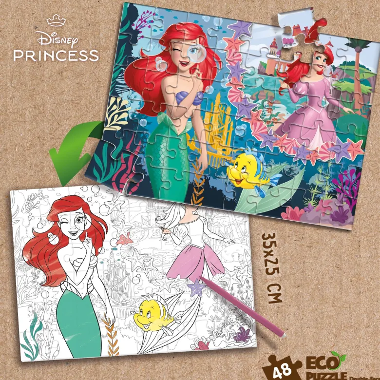Eco-puzzle 48 pcs mini double face ariel
