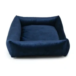 Ecow, panier chien chat velours bleu s