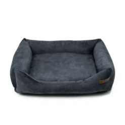 Ecow, panier chien velours gris l