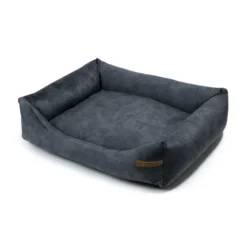 Ecow, panier grand chien velours gris xl