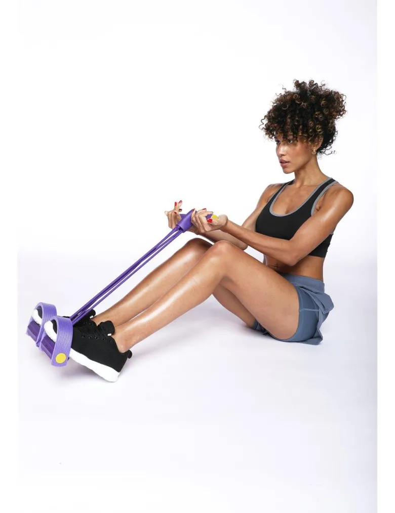 Elastique de musculation avec pedale