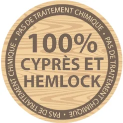 Emma cabane asymétrique en bois sur pil