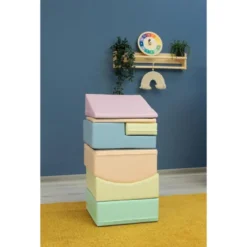Ensemble blocs 7s pastel clair