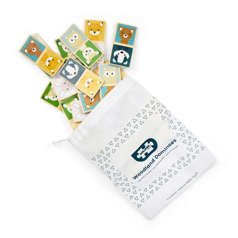 Ensemble de dominos animaux des bois