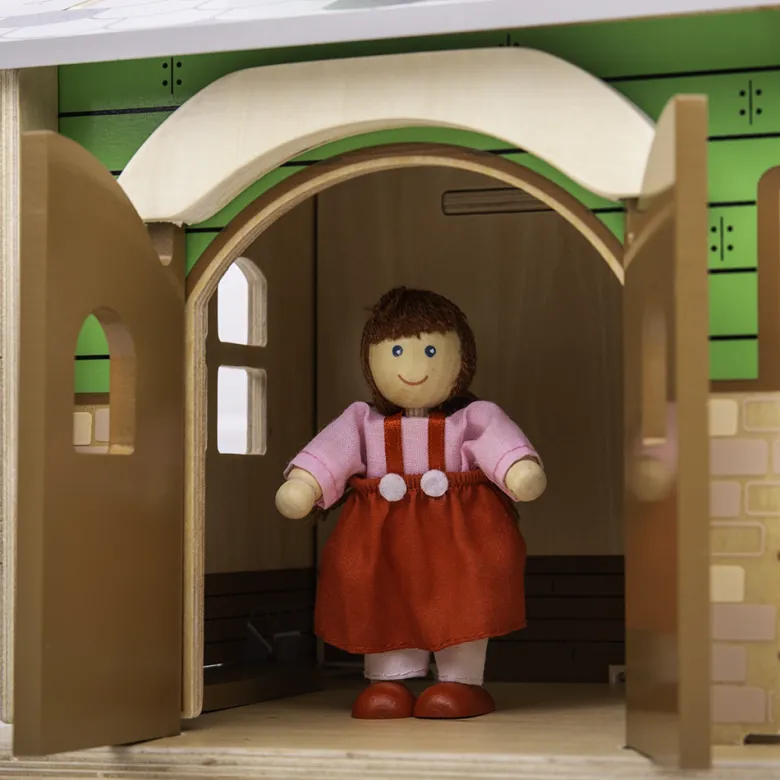 Ensemble de jeu de ferme pavée en bois