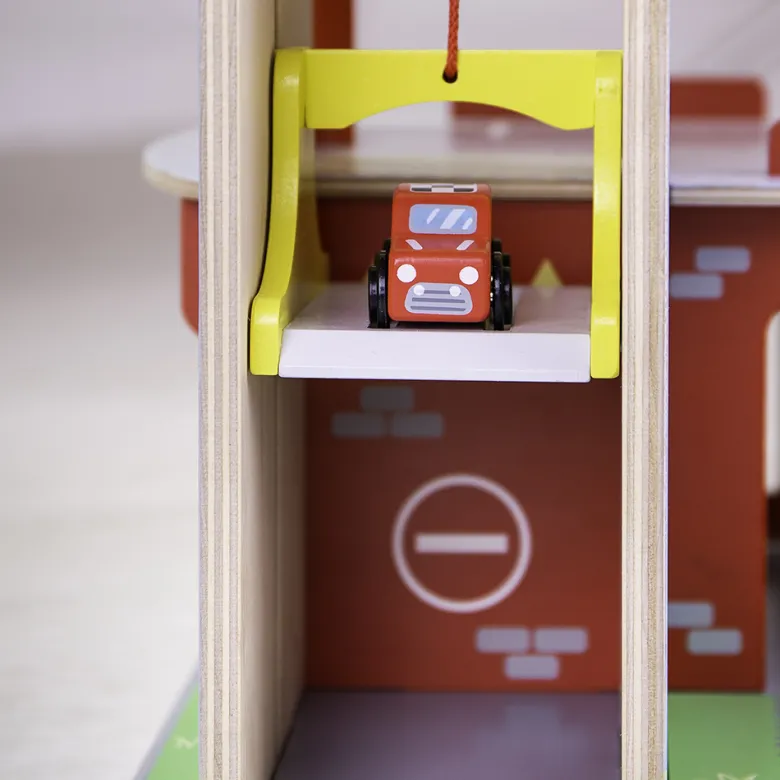Ensemble de jeu parc et garage en bois